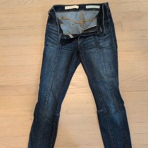 Women's Dark Blue Pilcro High-Rise Denim Leggings